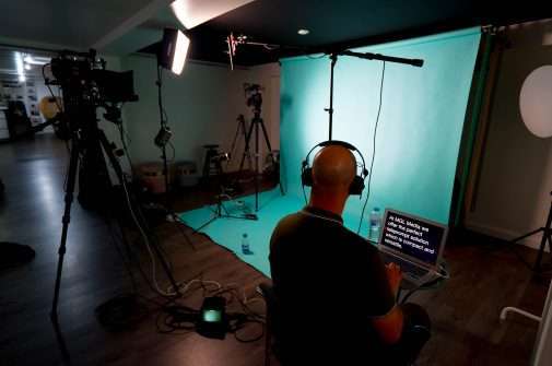 video production using teleprompter